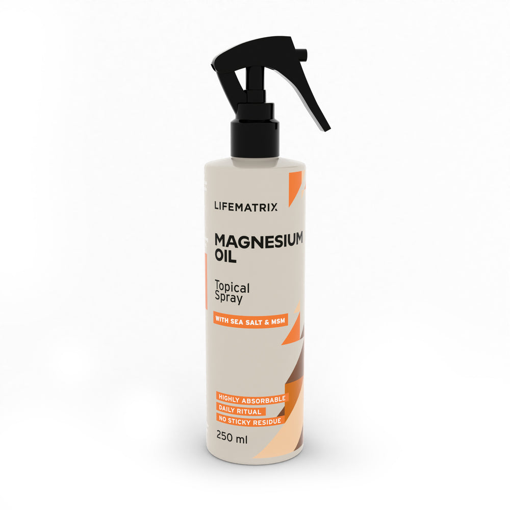 Life Matrix Topical Magnesium Oil Spray 250ml - angled view
