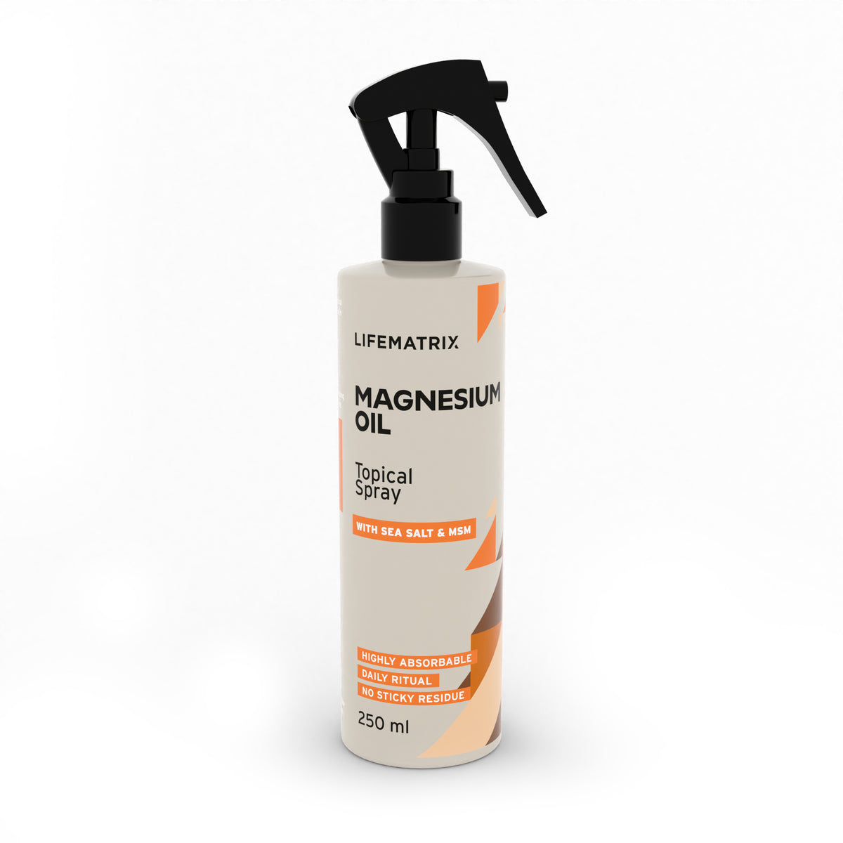 Life Matrix Topical Magnesium Oil Spray 250ml - angled view