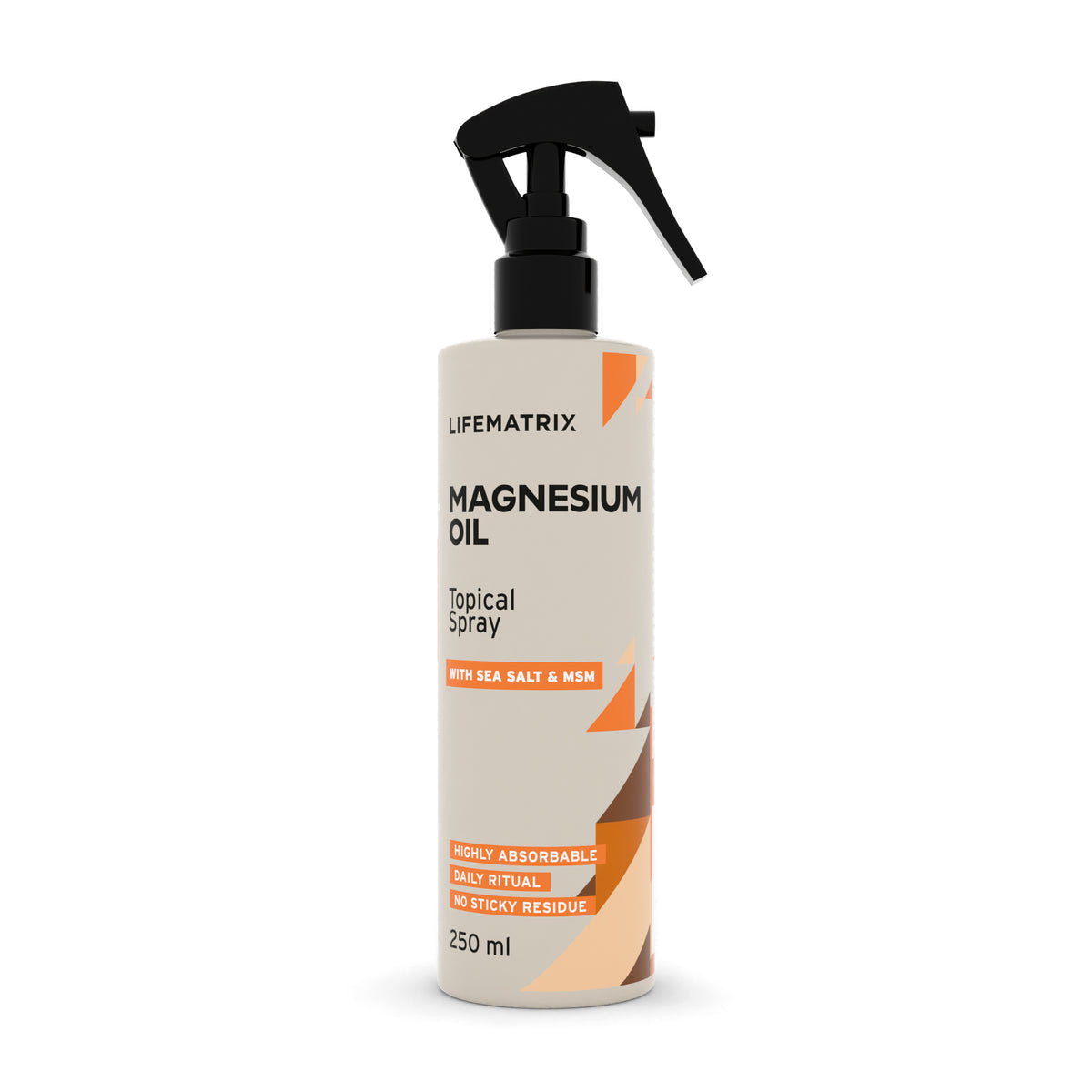 Life Matrix Topical Magnesium Oil Spray 250ml - front of pack