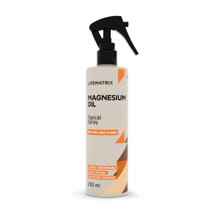 Life Matrix Topical Magnesium Oil Spray 250ml - front of pack